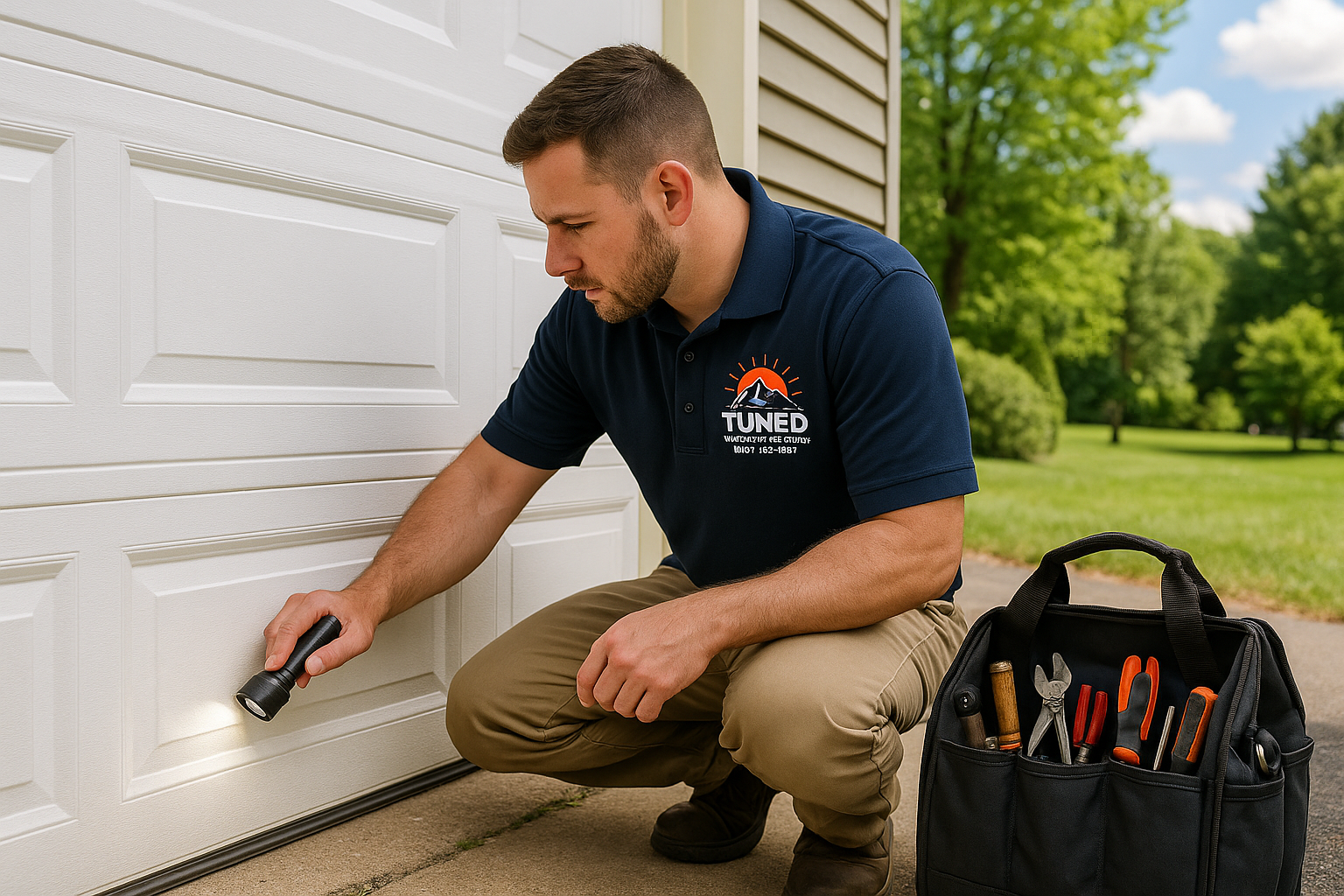 Garage door work in Lompico