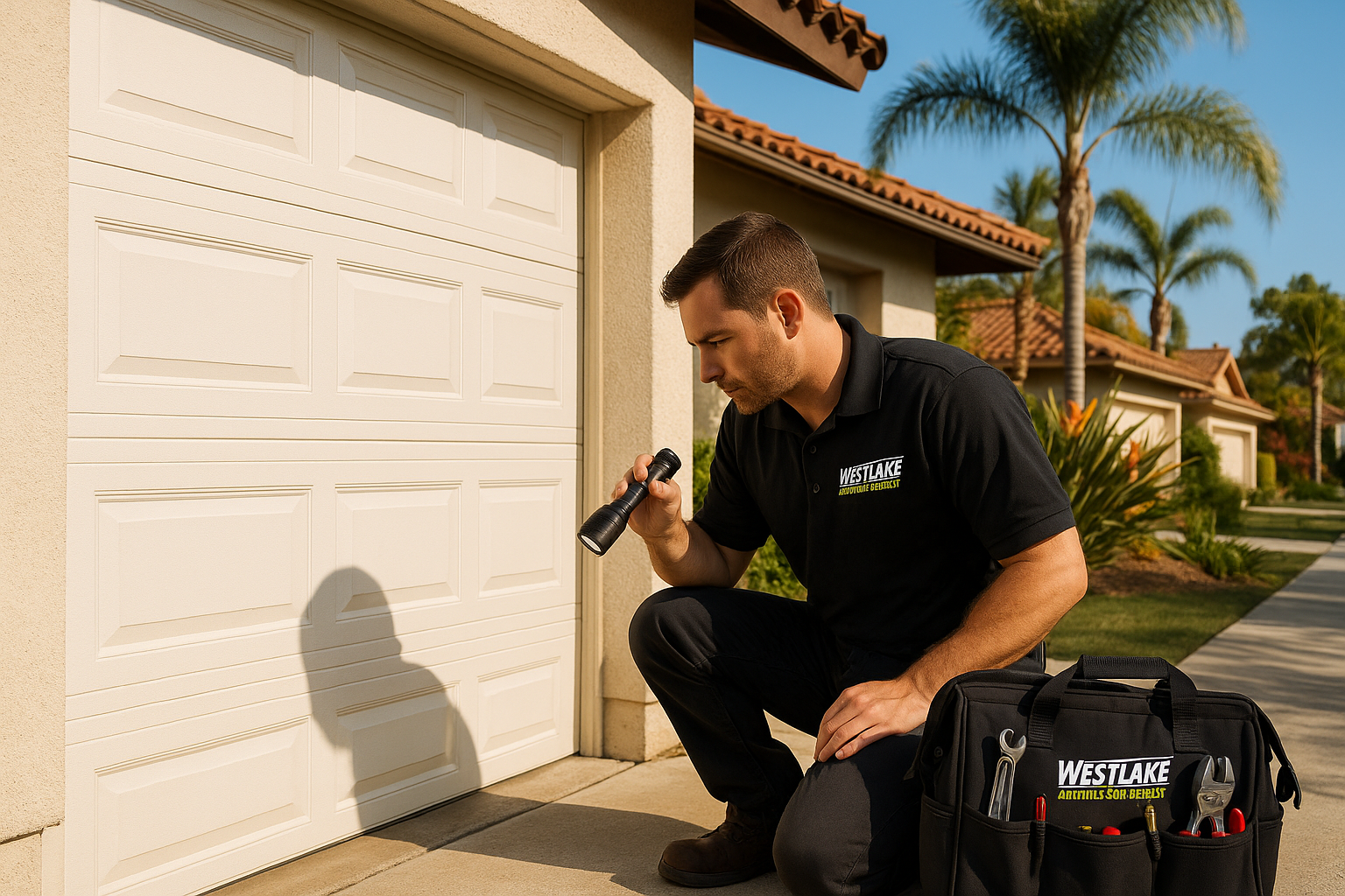 Garage door work in San Martin